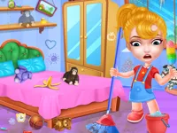 Baby Doll House Cleaning Game image