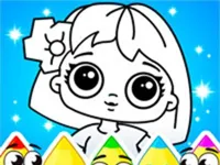Coloring Dolls Game image