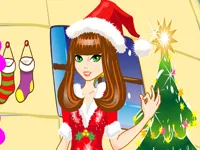 Christmas Girl Dressup image