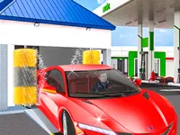 Gas Station: Car Parking image