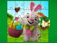Easter Bunny Eggs Jigsaw image